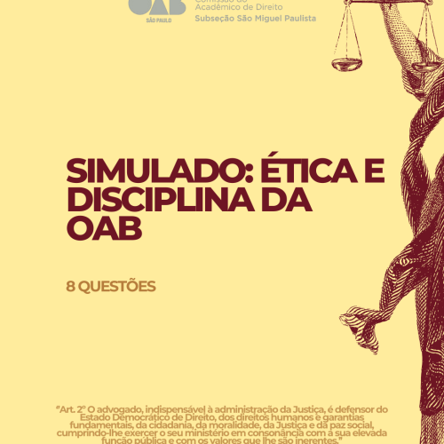 ÉTICA – 44 EXAME DE ORDEM UNIFICADO